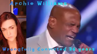 Reaction/Americas Got Talent/Archie Williams/Wrongly Convicted for 36 years