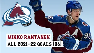 Mikko Rantanen (#96) All 36 Goals of the 2021-22 NHL Season