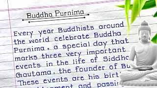 Buddha Purnima Essay in English|| Best Short Essay On buddha purnima in english|| EDUCATION Writes