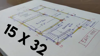 15 x 32 GHAR KA NAKSHA II 16*32 HOUSE PLAN II 480 SQFT HOUSE DESIGN