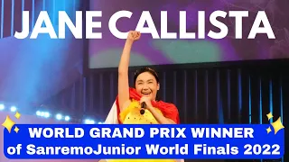 Jane Callista Yodeling Girl - World Grand Prix Winner of SanremoJunior World Finals 2022 🇮🇹 Italy