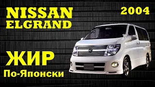 Nissan Elgrand 2004 год. NE51! Жирный минивен дя всей семьи. Японцы умели делать машины!