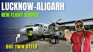 Flying DHC TWIN OTTER | Flybig's NEW Flight - Lucknow to Aligarh | FLIGHT REPORT