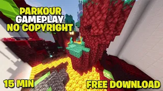 Minecraft Parkour | 15 Minutes No Copyright Gameplay | 1440p 60FPS | 42