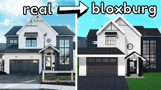 Building a MODERN FARMHOUSE in Bloxburg