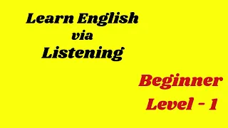 Learn English via Listening Beginner Level -1 / First Snow Fall