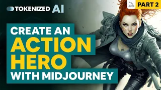 PLACE a Character in ACTION Scenes – Midjourney Character Design