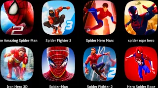 The Amazing Spider-Man 2, Spider Fighter 3, Spider Hero Man, Spider Rope Hero, Iron Hero, Spider-Man