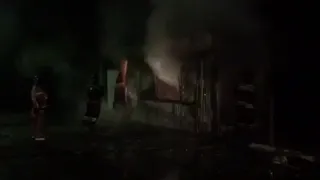 Пожар в павильоне ритуальных услуг на Гагарина в Иркутске