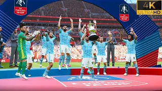 PES 2021 Ultra Realism Mods | FA Cup Final | Manchester City vs Man United | PES 2024 Patch | 4K