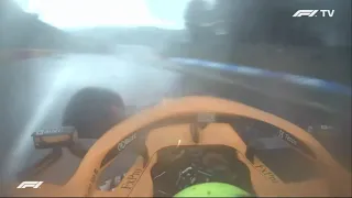 Spa 2021 Q3 Lando Norris BIG crash onboard