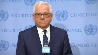 Security Council President (Poland) on children and armed conflict - Media Stakeout (2 August 2019)