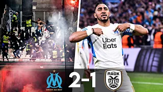 OM 2-1 PAOK • Le FILM d’une victoire dans une ambiance CHAOTIQUE ⚡️ • HD