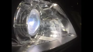 Mercedes-Benz W212 очистка фар изнутри headlamp cleaning from inside