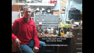 Shimano Stradic 3000 FJ spin fishing reel how to take apart and service
