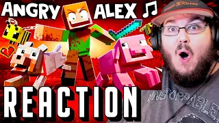 "ANGRY ALEX" 🎵 [VERSION A & B] Minecraft Animation Music Video @ZAMinationProductions @EnchantedMob REACTION!!!