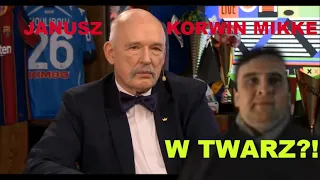 Janusz Korwin Mikke W twarz?!