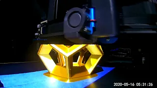 3D Printed Dodecahedron Timelapse