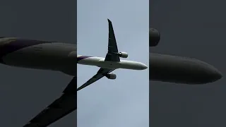 Thai Airways Boeing 777-300ER (TG911) Takeoff from London Heathrow 09R #shorts