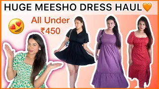 MEESHO DRESS HAUL🧡 | Under ₹450😍 |TRY-ON haul | Mahak Arora #meesho