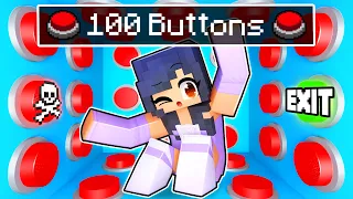 100 Mystery BUTTONS But ONE Lets Us Escape...