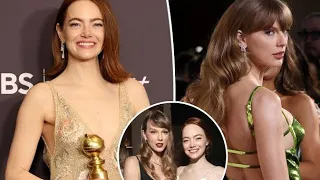 Emma Stone Responds to Taylor Swift's Reaction to Her Golden Globes Win