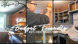 How to Extend Your Cabinets to the Ceiling | Extreme Budget Friendly DIY Kitchen Makeover Part 1
