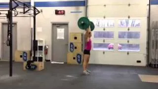 CrossFit 515 - BTWB 2 min shoulders to overhead, Lindsay