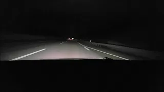 Mercedes-Benz CLK 500 V8 empty Autobahn driving w/ great sounding V8