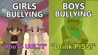 Boys VS Girls at School Portrayed by Minecraft #2