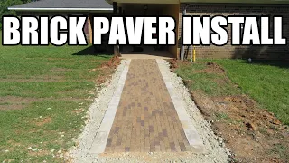 DIY - Brick paver walkway installation