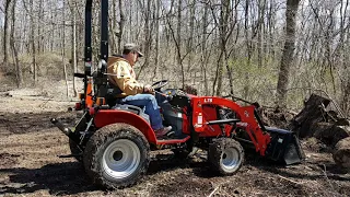 rural king rk24 Subcompact Tractor Hard At Work  Part 1