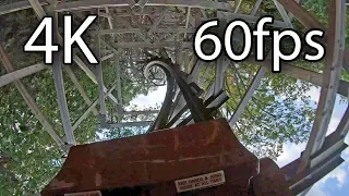 Outlaw Run front seat on-ride 4K POV @60fps Silver Dollar City