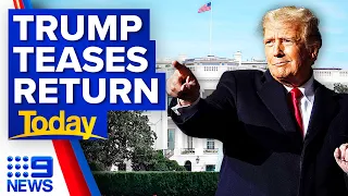 Donald Trump teases presidency run as midterm election voting begins | 9 News Australia