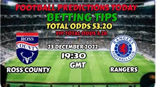 FOOTBALL PREDICTIONS TODAY 23/12/2022|SOCCER PREDICTIONS|BETTING TIPS,#betting@sports Betting Tips