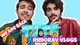 Reaction On AMONG US IN REAL LIFE WITH FAMILY PART 4 | Rimorav Vlogs