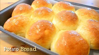 Once you know this no-knead recipe, You WILL BE Making it Every Day! Super Fluffy Potato Bread