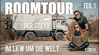 ROOMTOUR TEIL 1: YODA, der Excap Alpha STEYR 12M18 || S01E09 - Im LKW um die Welt