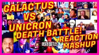 [SUPER MEGA] GALACTUS VS UNICRON: DEATH BATTLE! - REACTION MASHUP - MARVEL COMICS VS TRANSFORMERS!!!