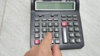 Calculadora De Mesa Profissional Casio Hr-100tm Não Imprimi, sem Bobina,12 Dígitos bivolt ou Pilhas