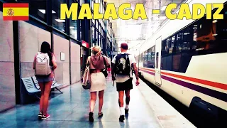 Train from Malaga to Cadiz - Spain Railway