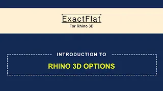 Introduction to the Rhino 3D Options.mp4