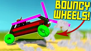 Racing With Flubber Wheels Is Actually Insane and Dumb. DON'T - Scrap Mechanic Multiplayer Monday