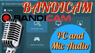 BANDICAM How to Record PC & Microphone Audio Seperately 2 Audio Tracks with Bandicam Screen Recorder