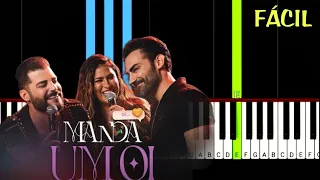 Guilherme e Benuto Simone Mendes - Manda um Oi Piano Tutorial Fácil