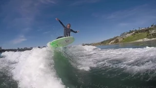 Wake surf Carlsbad Lagoon - Austin Keen, Duran Barr, Ryan Croteau and Capt. Kalon