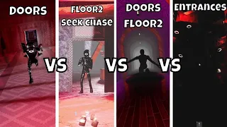 [ROBLOX]Doors vs 11Other Doors floor 2 Fanmades seek chase but with rtx on