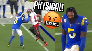 Mike Evans Vs Jalen Ramsey 🤬 ‘PHYSICAL!’ (WR Vs CB) Rams Vs Buccaneers 2022 highlights