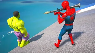 GTA 5 Water Ragdolls | SPIDERMAN Jumps/Fails ep.263 (Funny Moments) | GTA 5 Ragdolls | GTA 5 Falls