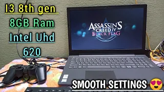 Assassin's creed IV Game tested on low end pc|i3 8GB Ram & Intel uhd 620|Fps Test 😇|